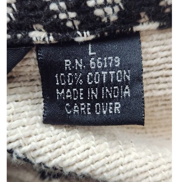 Agapo Blazer Women's L Short Woven Aztec Design Collared Boho Career VTG *Flaw - Picture 7 of 8